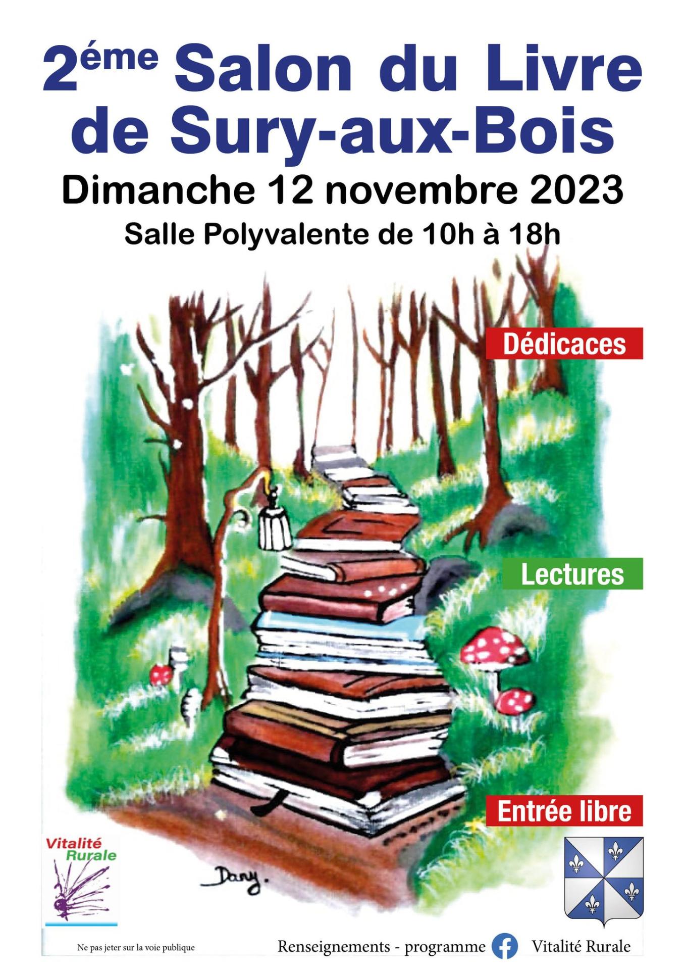 Salon du livre de sury aux bois 2023